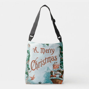 Sac Ajustable Retro Vintage Noël Cool Père Noël Salutation