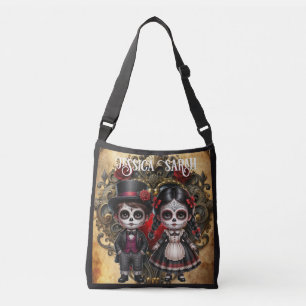 Sac Ajustable Romance Sombre Crânes de Sucre