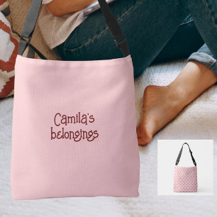 Sac Ajustable Rose clair À damiers Fleurs Super