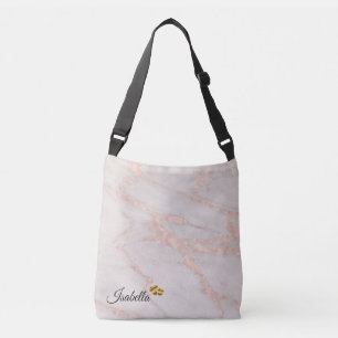 Sac Ajustable Rose de luxe Pink Blush Parties scintillant Marble