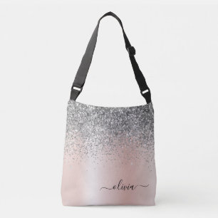 Sac Ajustable Rose Gold - Blush Pink Silver Parties scintillant