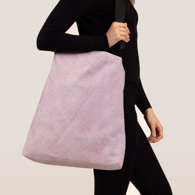 Sac Ajustable Rose Pâle Uni Texturé (De près)