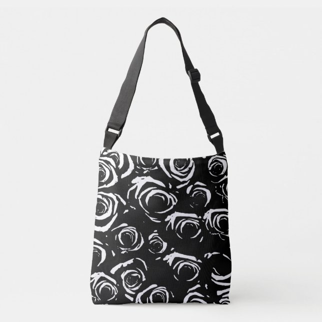 Sac Ajustable Roses noires et blanches (Devant)