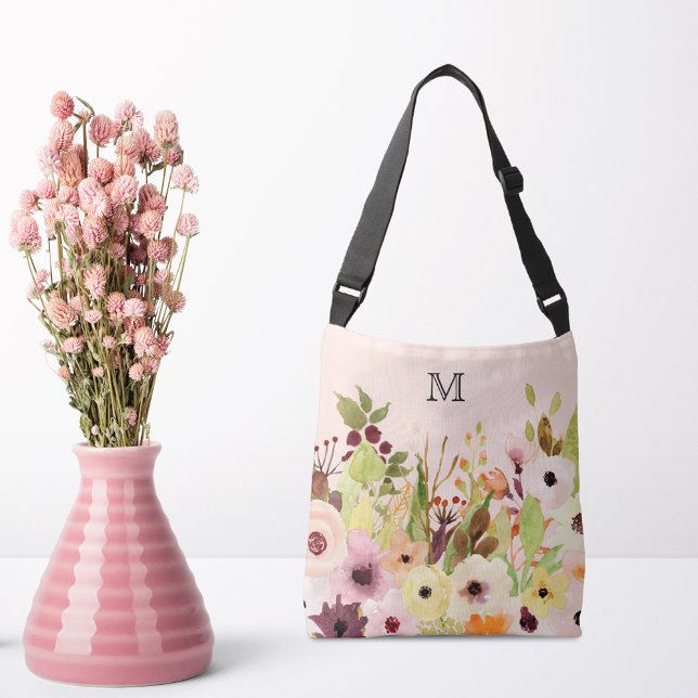 Sac Ajustable Roses roses roses pavois Monogramme (Créateur téléchargé)