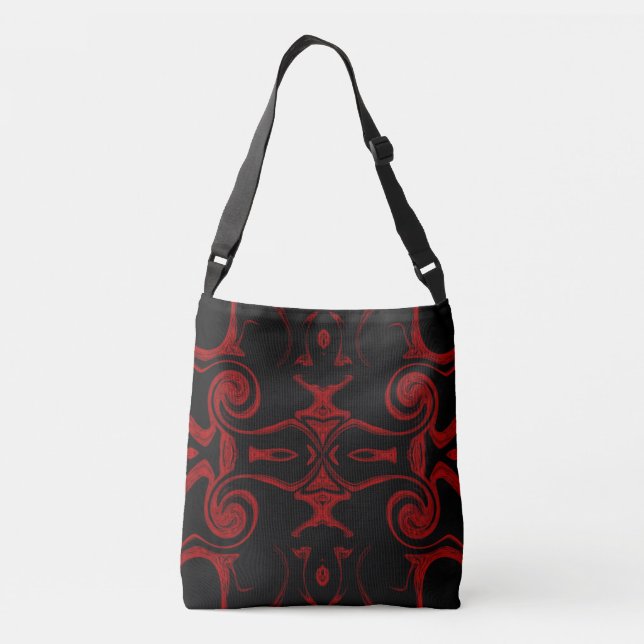 Sac Ajustable rouge et noir (Dos)