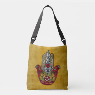 Sac Ajustable Ruby Pomegranate Heart Red Bird Hamsa