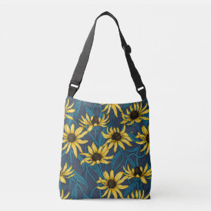 Sac Ajustable Rudbekia jaune sur la marine