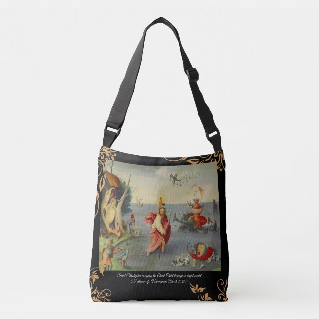 Sac Ajustable Saint Christopher Patron saint des voyageurs (Devant)
