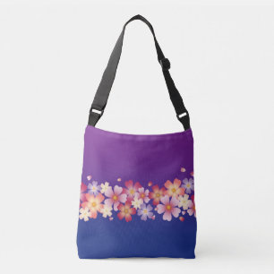 Sac Ajustable Sakura Blossoms Mixtes Kimono Style Bleu & Purple