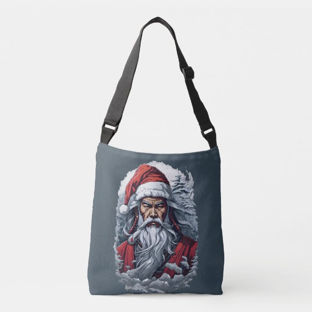 Sac Ajustable Samurai Père Noël Warrior Christmas Art Cadeau (Devant)