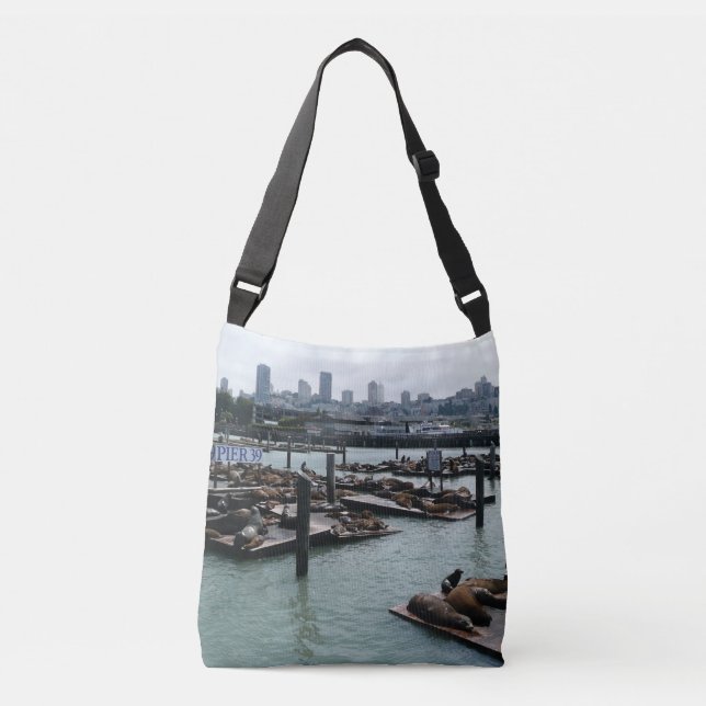 Sac Ajustable San Francisco et Pier 39 Sea Lions City Skyline (Devant)