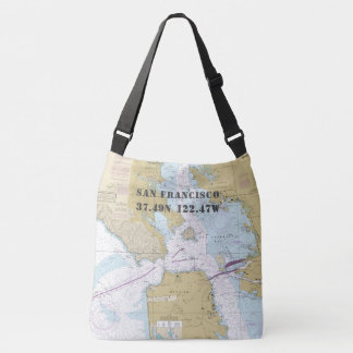 Sac Ajustable San Francisco Latitude Longitude Thème Nautique