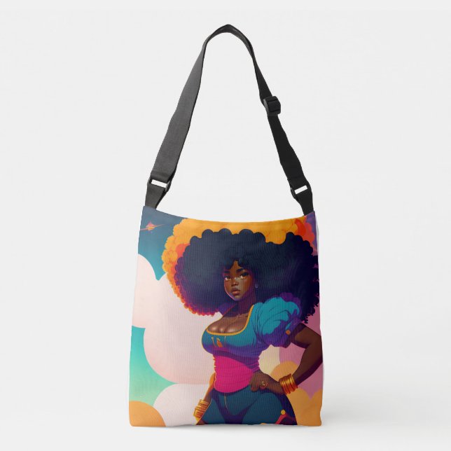 Sac Ajustable Sassy Black Afro Girl International Women's Day (Devant)