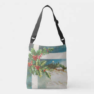 Sac Ajustable Scène de Noël Hiver de neige blanche