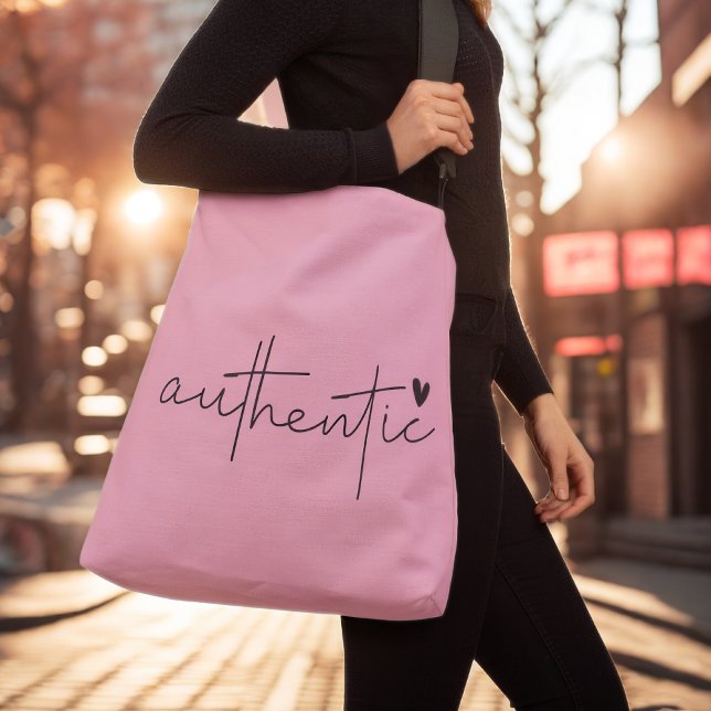 Sac Ajustable Script Tendance Rose (Créateur téléchargé)