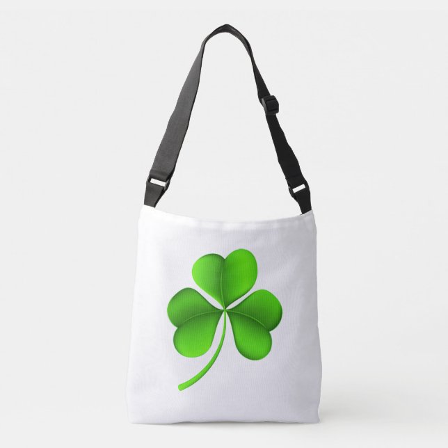Sac Ajustable Shamrock vert sur cbbcnt blanc (Devant)
