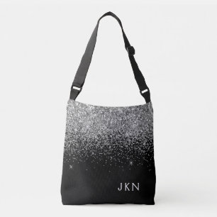 Sac Ajustable Silver Black Girl Parties scintillant étincelante 