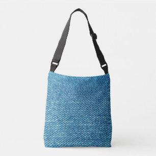 Sac Ajustable Simple Blue Jeans Denim Textile Textile Textile 