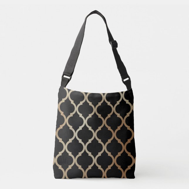 Sac Ajustable Simple Elegant Moderne Or Motif marocain | (Devant)