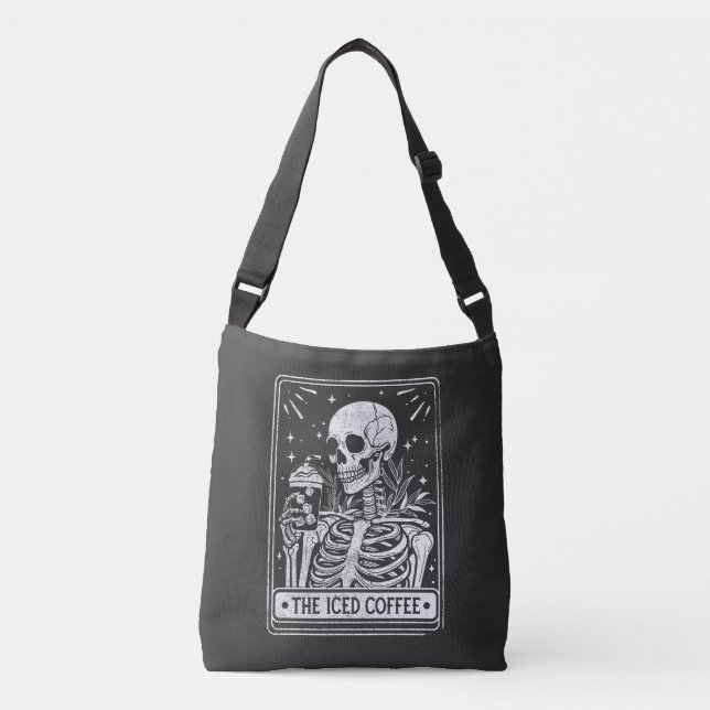 Sac Ajustable Skeleton de café glacé Halloween Lover de café (Devant)