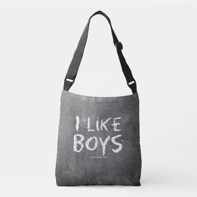 Sac Ajustable SlipperyJoe's I Like Boys sale tableau noir (Devant)