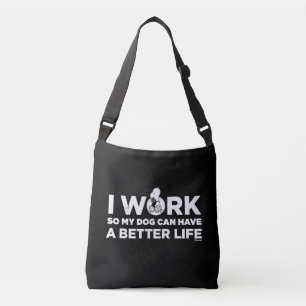 Sac Ajustable Snoopy - Je Travaille Pour Que Mon Chien Puisse Av