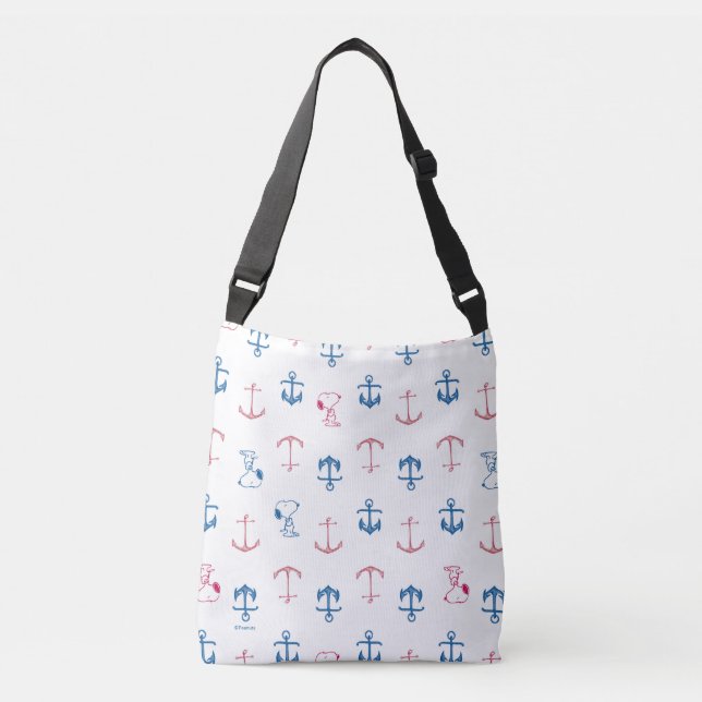 Sac Ajustable Snoopy Nautical Anchor Pattern (Devant)