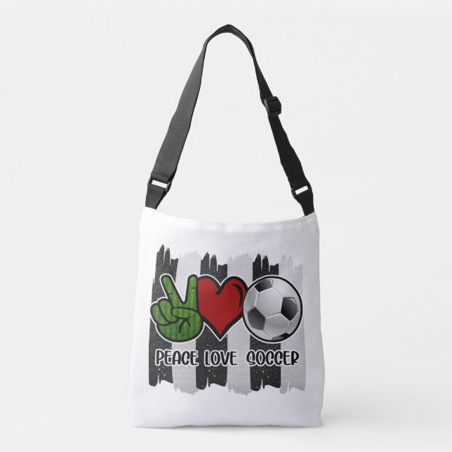 Sac Ajustable Soccer paix et amour (Devant)
