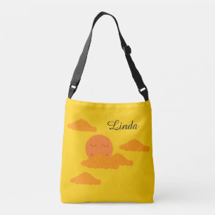 Sac Ajustable Soleil orange dans un ciel doré :