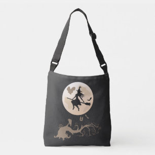 Sac Ajustable Sorcière D'Halloween Volant Sur Un Broomstick