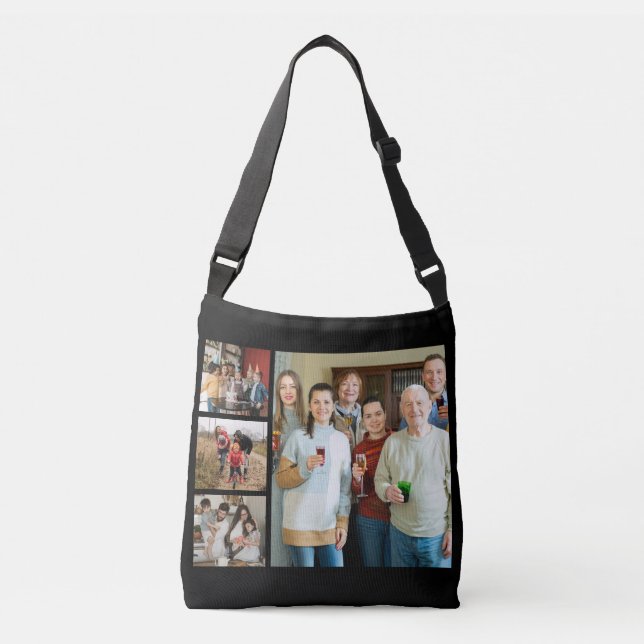 Sac Ajustable Souvenirs chères : personnalisable 4 Photo Collage (Devant)