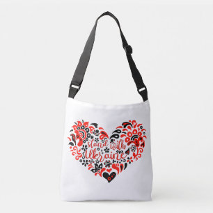 Sac Ajustable Soyez avec l'Ukraine lettrage et coeur