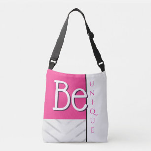Sac Ajustable Soyez unique Citation positive rose avec Zig Zag e