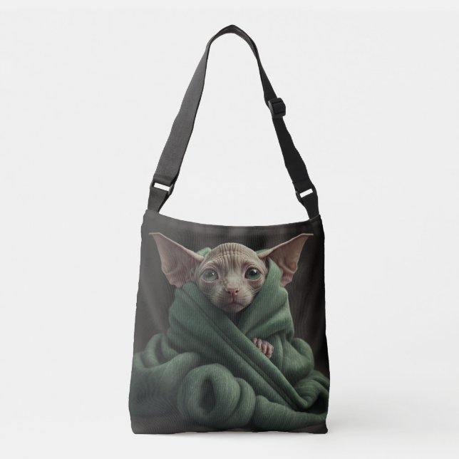 SAC AJUSTABLE SPHINX HAIRLESS CAT PURSES, TOUS SUR IMPRIMER FOUR (Devant)