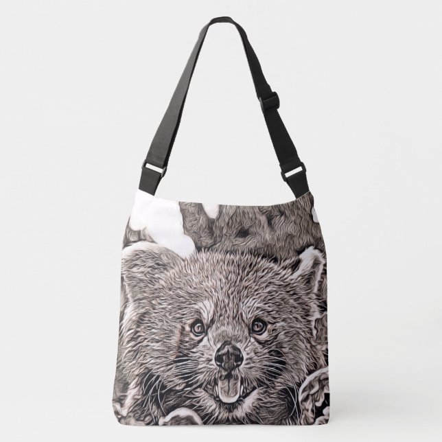 Sac Ajustable Style rustique - Panda rouge 2 (Devant)