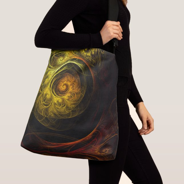 Sac Ajustable Sunrise Floral Rouge Art Abstrait Corps (De près)