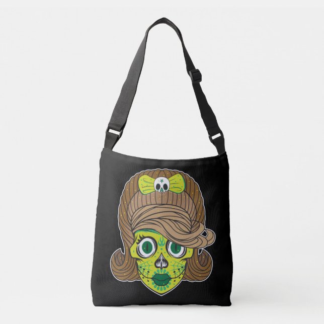 Sac Ajustable Super Girly Skull Illustration Art (Devant)