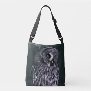 Sac Ajustable Superbe Chouette grise d'Halloween, Art animalier