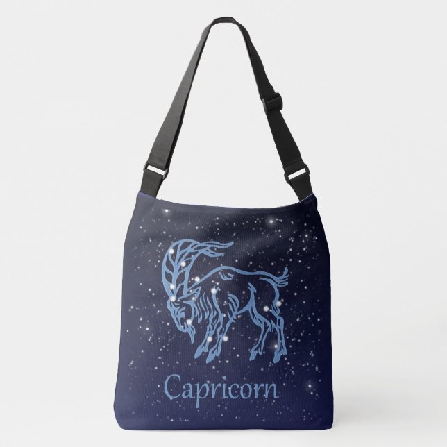 Sac Ajustable Symbole Capricorne Constellation et Zodiaque avec  (Devant)
