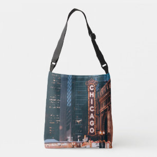 Sac Ajustable SYMBOLE Chicago Illinois Neon Nuit