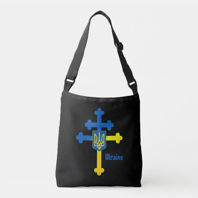 Sac Ajustable SYMBOLE DE COURSE D'Ukraine & Croix de Lorraine (Devant)