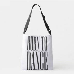 Sac Ajustable T-shirt citation de danse minimaliste "Né pour dan