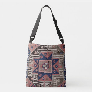 Sac Ajustable Tapis Kilim Rouge Antique Oriental