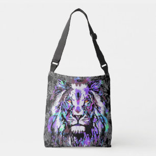 Sac Ajustable Tête de lion bleu - Oeuvre de lion réaliste - Faun
