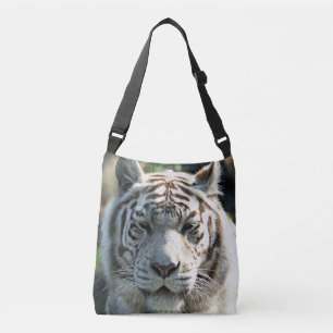 Sac Ajustable Tête de tigre blanc avec des marques brun doux