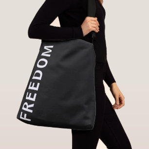 Sac Ajustable Texte libre noir et blanc classique et simple