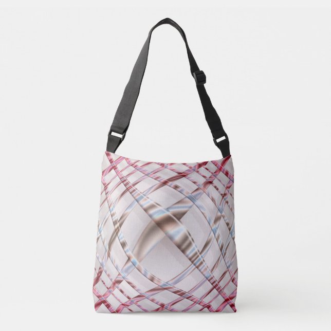 Sac Ajustable Texture dynamique rose abstraite de distorton (Devant)