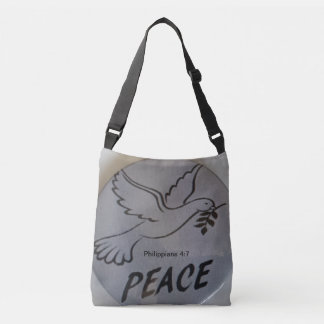 Sac Ajustable The bag features peace dove and scripture.
