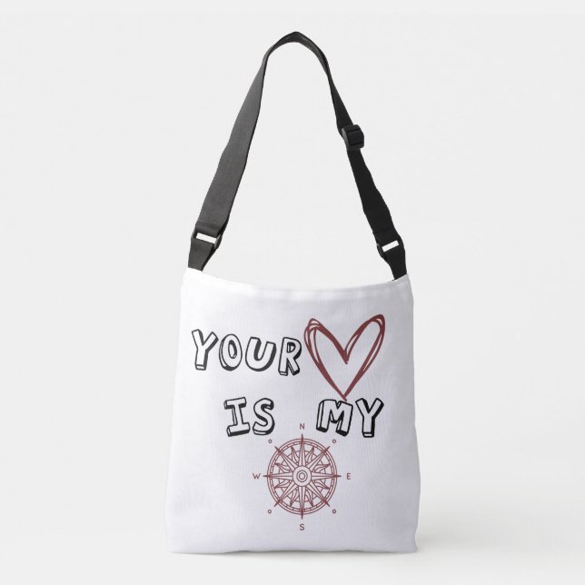 Sac Ajustable Ton coeur est mon boussole (Devant)