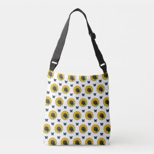Sac Ajustable Tournesol et papillon bleu